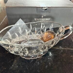 Waterford Garvey Dish with silver ladle